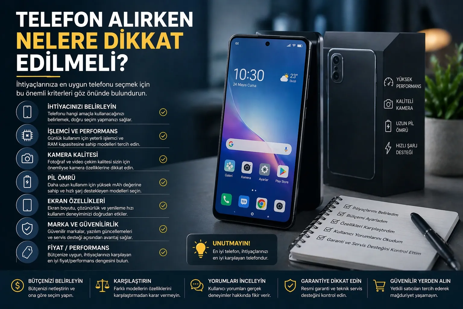 Telefon Alırken Nelere Dikkat Edilmeli?