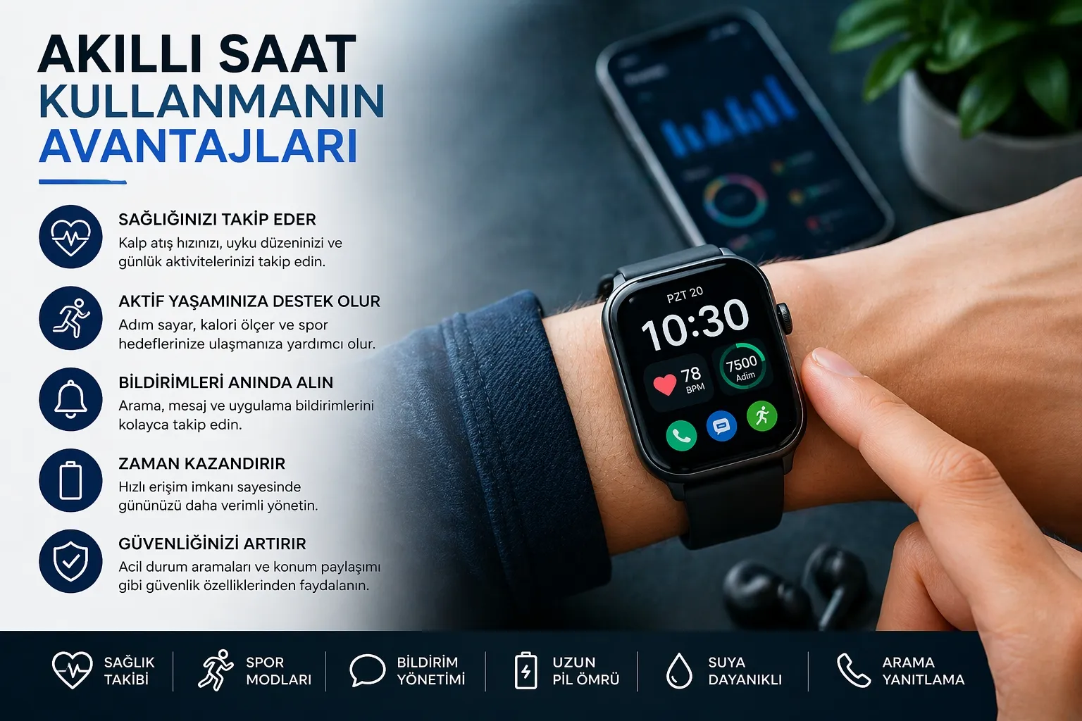 Akıllı Saat Kullanmanın Avantajları